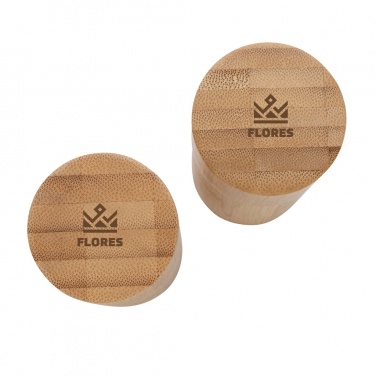 Logo trade promotional items image of: Ukiyo bamboo salt and pepper mill set