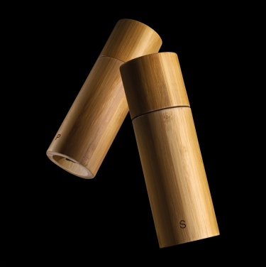 Logo trade promotional items image of: Ukiyo bamboo salt and pepper mill set