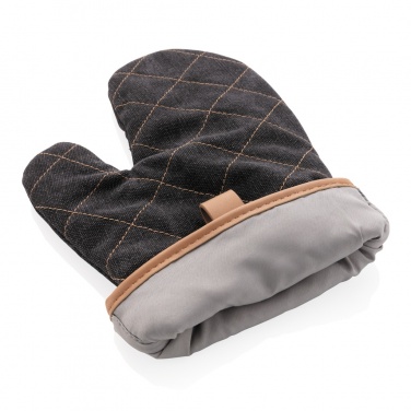 Logo trade promotional giveaways picture of: Deluxe canvas oven mitt