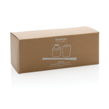 Logo trade promotional items image of: Ukiyo candle and fragrance sticks gift set