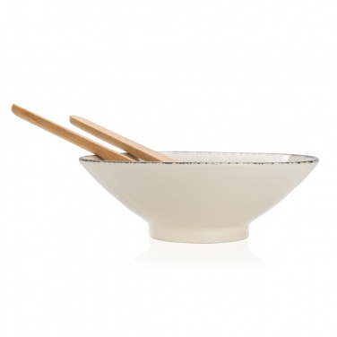 Logo trade advertising product photo of: Ukiyo salad bowl with bamboo salad server
