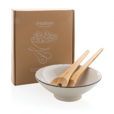 Logotrade advertising product picture of: Ukiyo salad bowl with bamboo salad server