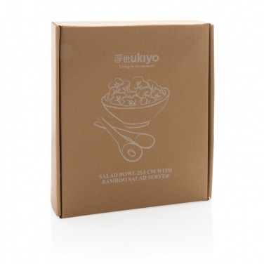 Logotrade promotional gift image of: Ukiyo salad bowl with bamboo salad server