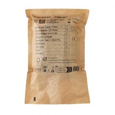 Logotrade promotional giveaway picture of: RCS recycled nubuck PU pouch first aid set mailable