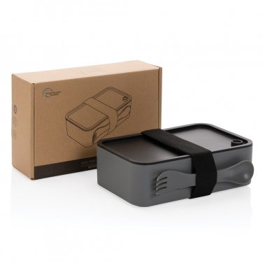 Logo trade promotional item photo of: GRS recycled PP lunch box with spork