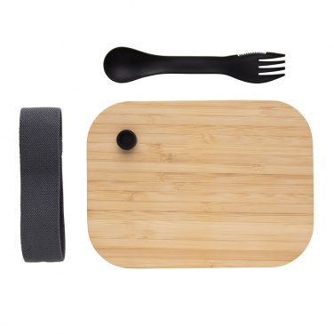 Logotrade corporate gift image of: Glass lunchbox with bamboo lid