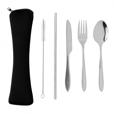 Logo trade business gift photo of: 4 PCS stainless steel re-usable cutlery set