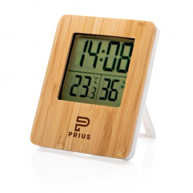 Logo trade promotional products picture of: Bamboo weather station