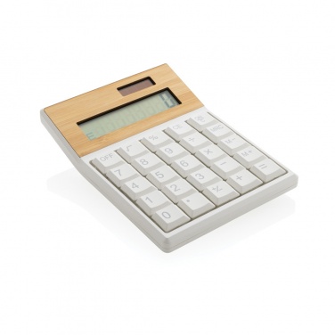 Logo trade corporate gift photo of: Utah RCS recycled plastic and  bamboo calculator