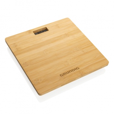 Logotrade promotional merchandise photo of: Grundig Bamboo Digital Body Scale