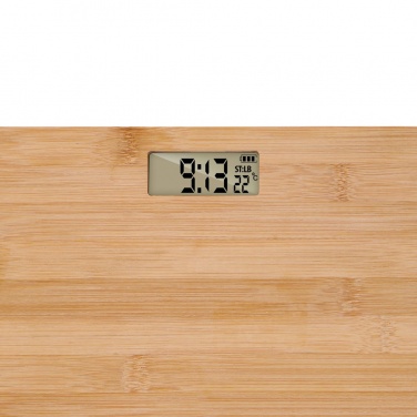 Logo trade promotional merchandise image of: Grundig Bamboo Digital Body Scale