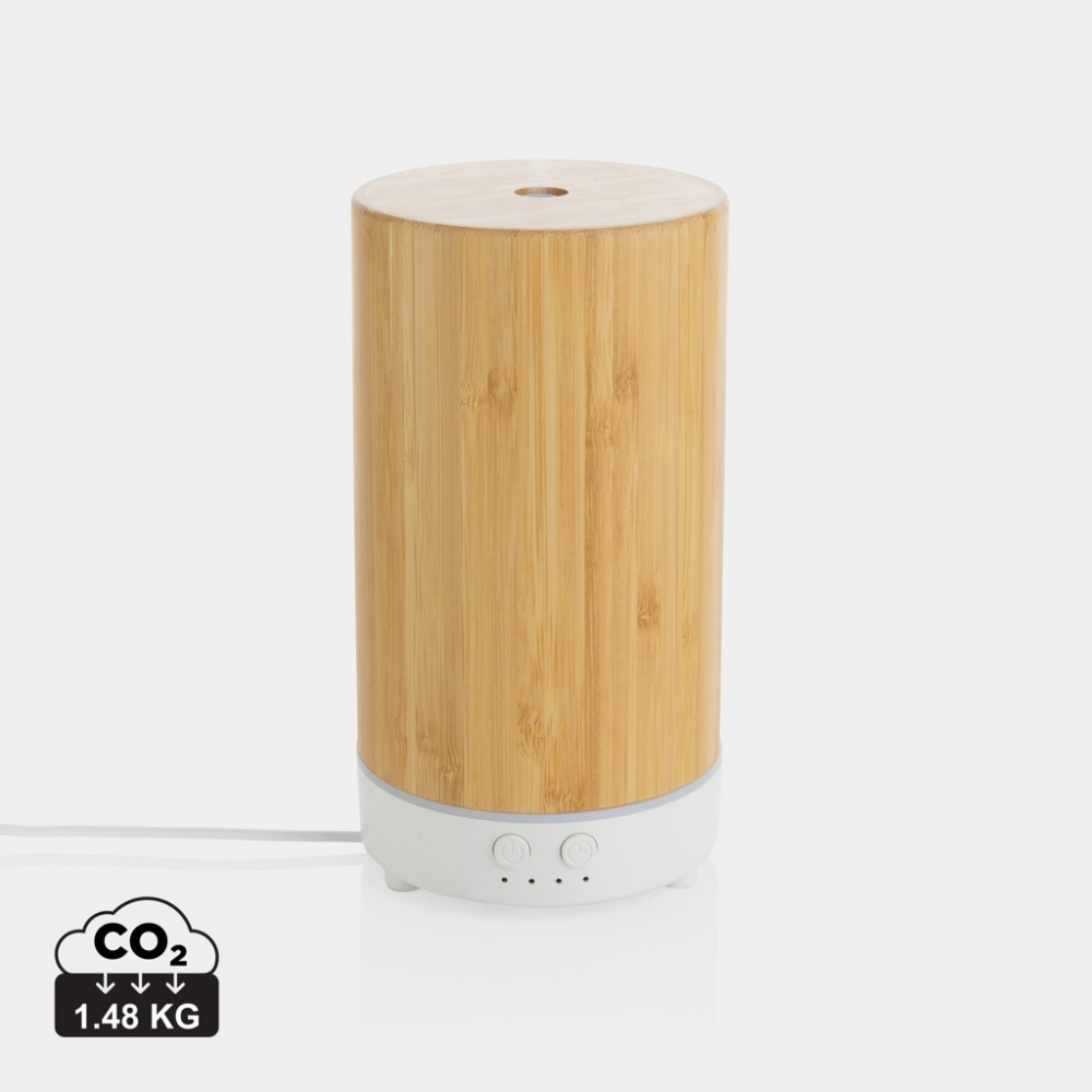Logo trade advertising products picture of: RCS recycled plastic and bamboo aroma diffuser