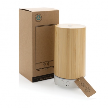 Logo trade promotional merchandise picture of: RCS recycled plastic and bamboo aroma diffuser