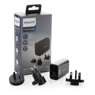 Logo trade promotional merchandise photo of: Philips ultra fast PD travel charger