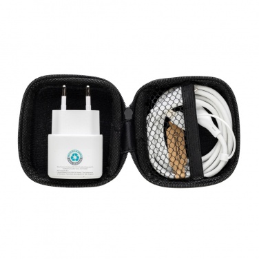 Logo trade promotional products picture of: Boost RCS reycled PET 20W type C 2 pcs charging set