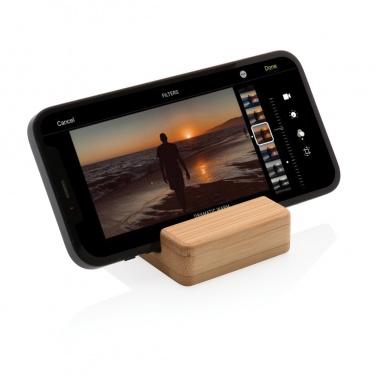 Logotrade promotional merchandise image of: Bamboo phone stand XD