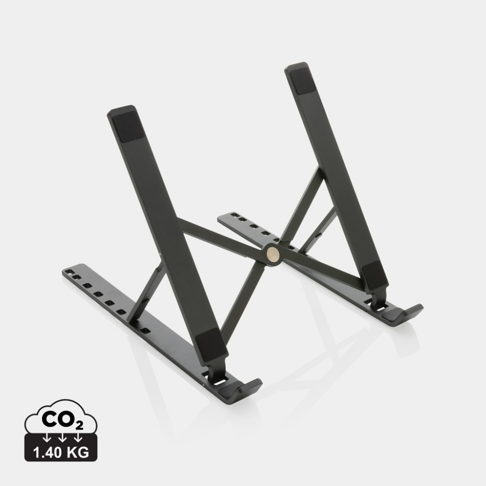 Logo trade promotional merchandise photo of: Terra RCS recycled aluminium universal laptop/tablet stand