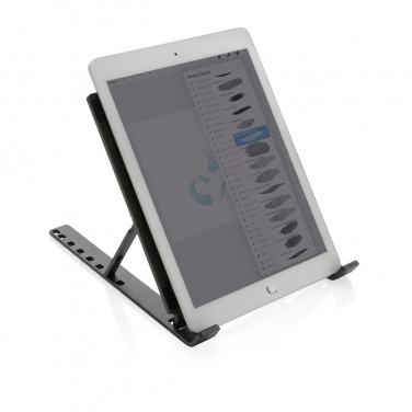 Logotrade promotional gift image of: Terra RCS recycled aluminium universal laptop/tablet stand