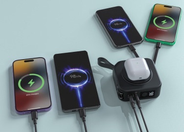 Logo trade promotional gifts image of: Urban Vitamin Saratoga 5 in 1 universal charger