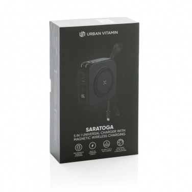 Logo trade promotional merchandise image of: Urban Vitamin Saratoga 5 in 1 universal charger