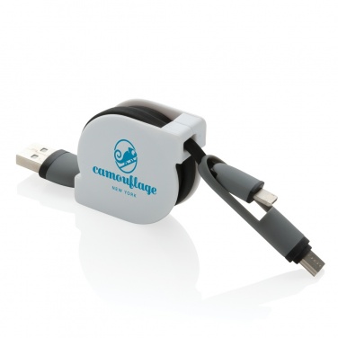 Logo trade advertising product photo of: 3-in-1 retractable cable