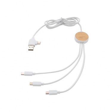 Logotrade promotional item image of: RCS recycled plastic Ontario 6-in-1 cable