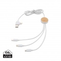 RCS recycled plastic Ontario 6-in-1 cable, white