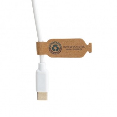 Logo trade promotional products image of: RCS recycled plastic Ontario 6-in-1 round cable