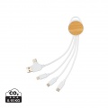 RCS recycled plastic Ontario 6-in-1 round cable, white