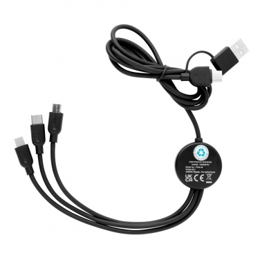 Logotrade promotional merchandise picture of: RCS recycled TPE and recycled plastic 6-in-1 cable