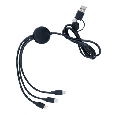 Logotrade corporate gift picture of: RCS recycled TPE and recycled plastic 6-in-1 cable