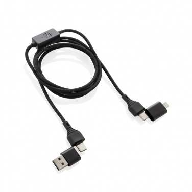 Logo trade promotional products image of: Datalock RCS recycled 60W hacking protection cable