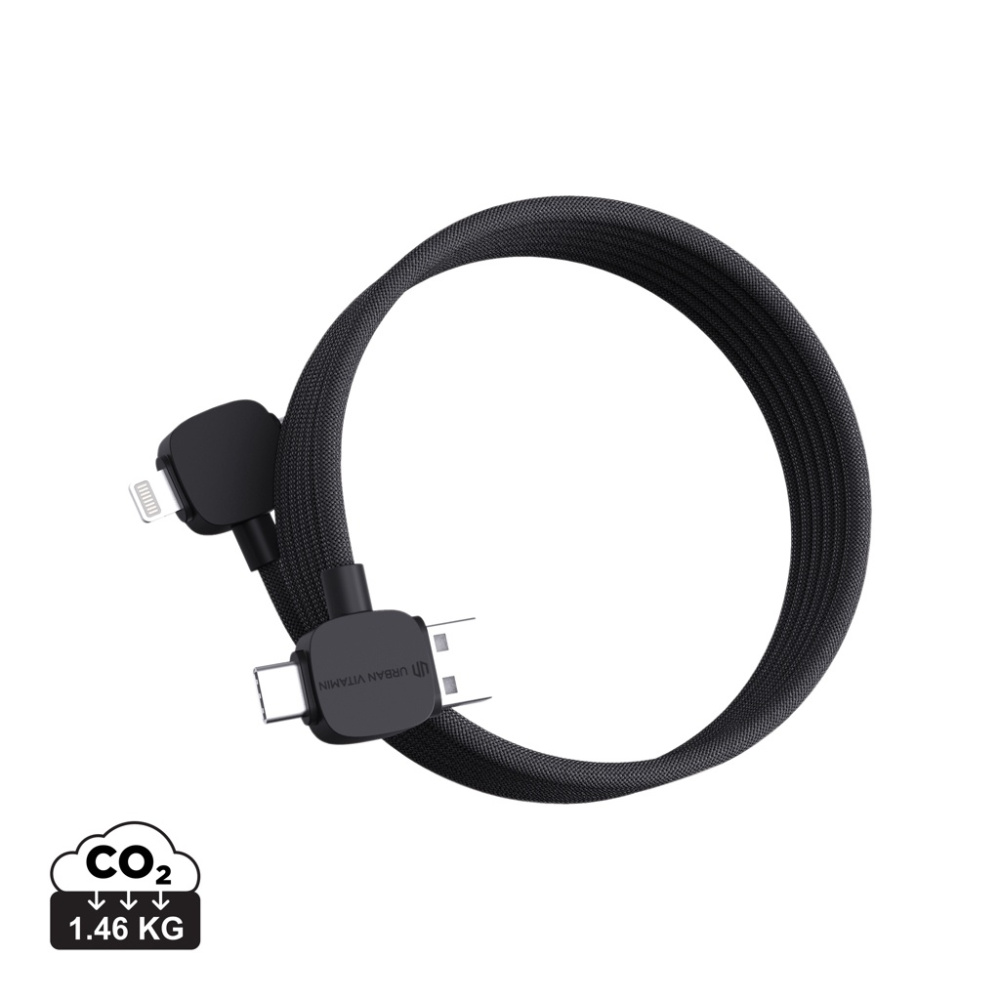 Logo trade promotional giveaway photo of: Urban Vitamin Stockton 65W RCS RTPE/RPET magnetic cable