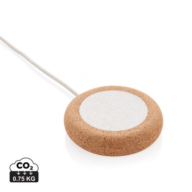 Logo trade promotional product photo of: Cork and Wheat 5W wireless charger