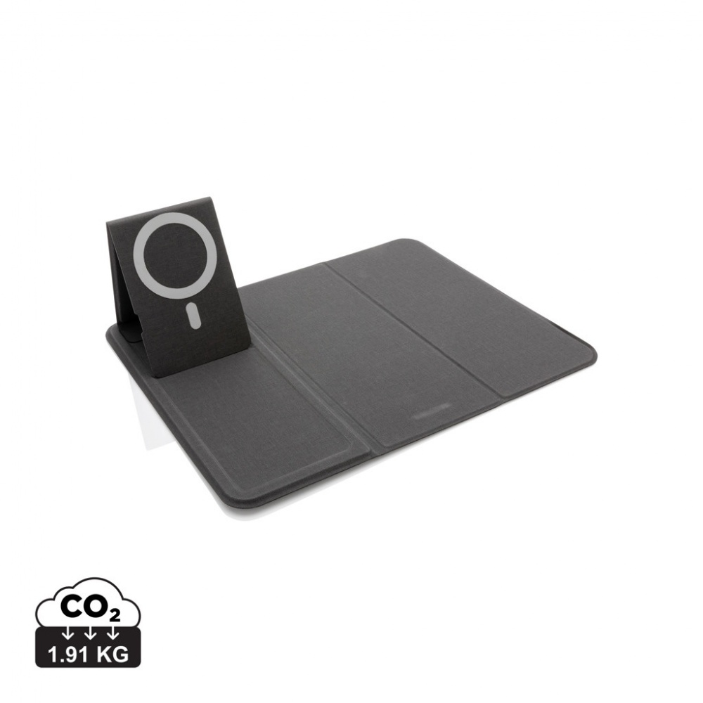 Logo trade promotional merchandise image of: Artic Magnetic 10W wireless charging phonestand