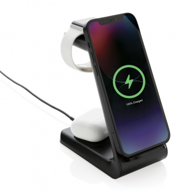 Logo trade promotional gifts image of: Urban Vitamin Fairfield 3 in1 RCS rplastic charger