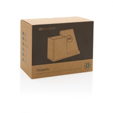 Logotrade promotional giveaway picture of: Ontario RCS recycled plastic 10W wireless charger