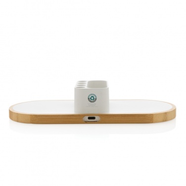 Logotrade promotional item image of: Ontario RCS rplastic 10W dual wireless