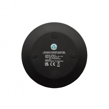 Logotrade corporate gifts photo of: RCS recycled plastic 15W Wireless fast charger