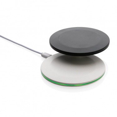 Logo trade promotional product photo of: RCS recycled plastic 15W Wireless fast charger