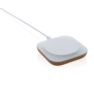 Logo trade promotional products image of: Oregon RCS recycled plastic and cork 10W wireless