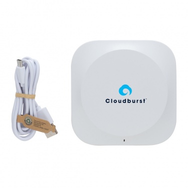Logo trade promotional products image of: Oregon RCS recycled plastic and cork 10W wireless