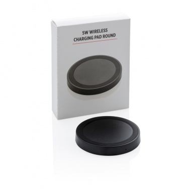 Logo trade advertising products picture of: 5W wireless charging pad round