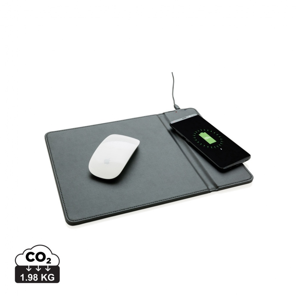 Logotrade promotional giveaway image of: Mousepad with 5W wireless charging