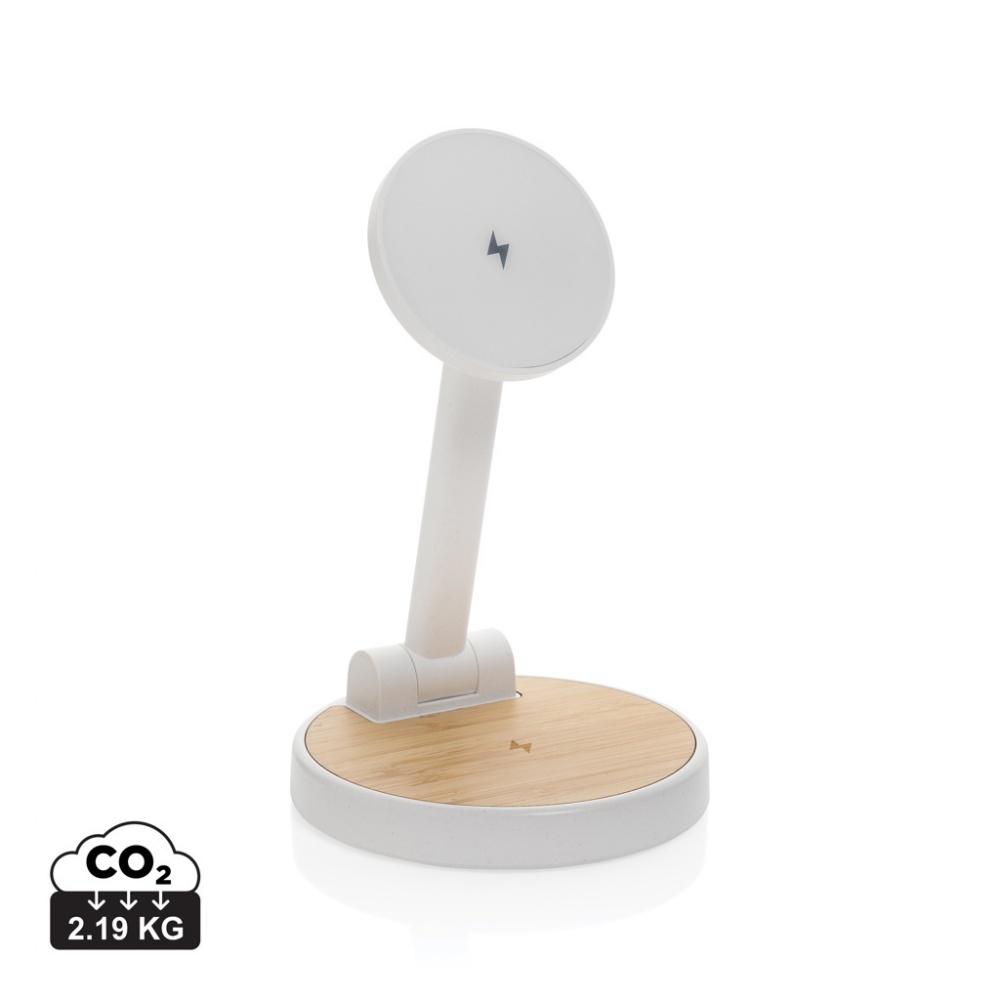 Logotrade advertising product image of: Ontario RCS rplastic 15W magnetic charging 2 in 1 stand