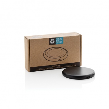 Logotrade advertising product picture of: Magnapad 15W RCS rplastic magnetic 3 in 1 charging pad