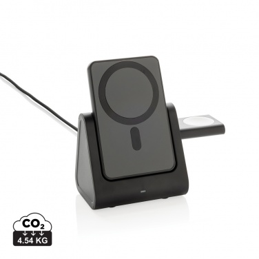 Logotrade promotional gift image of: Powerbase RCS recycled plastic 3 in 1 charger with powerbank