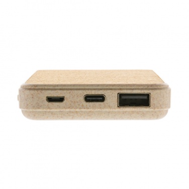 Logo trade corporate gift photo of: Cork and Wheat 5.000 mAh pocket powerbank