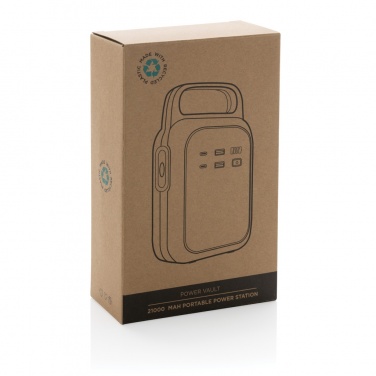 Logo trade promotional merchandise picture of: Power Vault RCS rplastic 21000 mAh portable power station