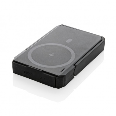Logotrade promotional merchandise picture of: Skywave RCS rplastic solar powerbank 5000 mAh 10W wireless